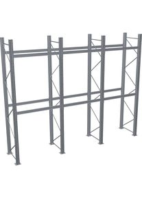 Schulte Palletstelling, thermisch verzinkt, h x b x d 4500 x 5965 x 1100 mm, 2 etages, complete stelling