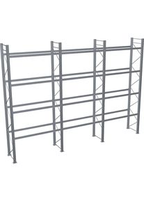 Schulte Palletstelling, thermisch verzinkt, h x b x d 6000 x 8590 x 1100 mm, 4 etages, complete stelling