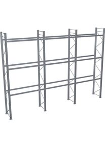 Schulte Palletstelling, thermisch verzinkt, h x b x d 6000 x 8590 x 1100 mm, 3 etages, complete stelling