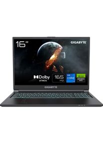 Gigabyte G6 RTX4050 (16", 1000 GB, 16 GB, DE, Intel Core i7-13620H), Notebook, Schwarz