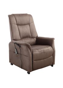 Cantus Fernsehsessel , Graubraun , Textil , 77x85-109x87-158 cm , Relaxfunktion, Aufstehhilfe , Wohnzimmer, Sessel, Fernsehsessel