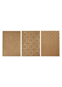Tchibo - Kraftpapier-Set - gold