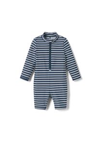 Tchibo - Baby-Einteiler mit UV-Schutzfaktor 80 - Gr. 98/104 - wei&szlig;/gestreift