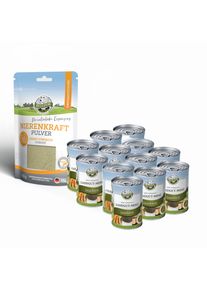 Hypoallergenic Wet food Deal no. 10 - Landgut-Men&uuml; (Farm menu) + Nierenkraft Pulver (Kidney strength powder)