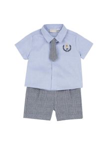 Chicco Pojkar Set ljusbl&aring; / gr&aring;melerad Storlek 80