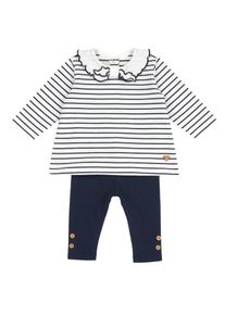 Chicco Flickor Set marinbl&aring; / vit Storlek 68