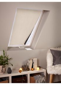 bonprix Folia na okno z taśmą z rzepem, beżowy, Wys./szer. 54/38 cm