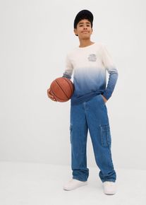 bonprix Bluzka z długim rękawem z czystej bawełny organicznej, biały, 128/134