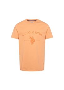 U.S. Polo Assn. Koszulka 'UWMaise' dla mężczyzn jasnopomarańczowy Rozmiar XXL