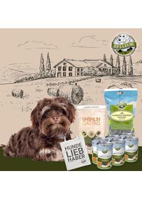Voedingsset voor kleine honden met spijsverteringsproblemen - Landgut-Menu + Landgut-Happen + Shiimun Gastro + Jutezakje