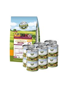 Nat- en droogvoer voor kleine allergische honden in een economy set