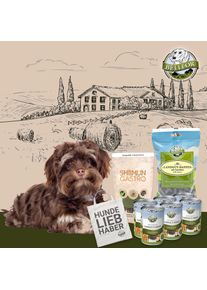 Set d'alimentation pour petits chiens ayant des probl&egrave;mes digestifs - Landgut-Menu + Landgut-Happen + Shiimun Gastro + Sac de jute