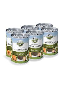 Nourriture humide hypoallerg&eacute;nique pour chiens avec insectes sans grains - Landgut-Men&uuml;