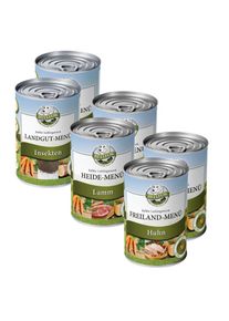 Sachet de d&eacute;part avec poulet, agneau et insectes sans grains - Freiland-Men&uuml; (Menu en Plein Air) + Heide-Men&uuml; (Menu de Bruy&egrave;re) + Landgut-Men&uuml; (Menu de Fermier)