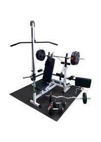 Gorilla Sports Edzőpad &eacute;s s&uacute;lyz&oacute; k&eacute;szlet fekete