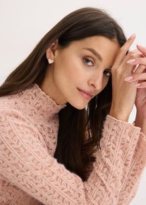 Orecchini a lobo a forma di cuore, Oro, Taglia Onesize, bonprix