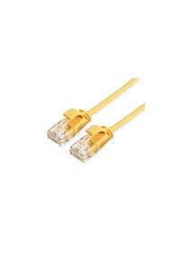 ROLINE Patchkabel, RJ45 kontakt - RJ45 kontakt, Cat 6a, UTP, 150mm, Gul - 21153920