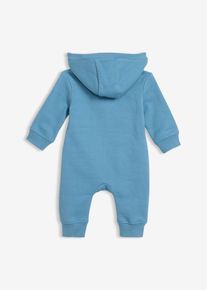 Tuta in felpa di puro cotone biologico, Blu, Taglia 68/74, bonprix