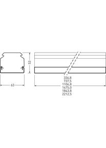 Trilux, Pendelleuchte, Blindabeckung