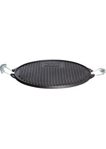 Gusseisenkuss, Grillplatte, Grillplatte (Plancha) aus Gusseisen Light, &Oslash; 38 cm