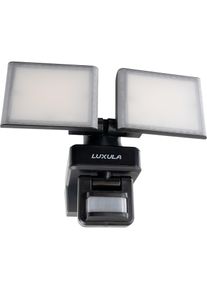 Luxula, Gartenbeleuchtung, LED-Fluter LX400192, mit BM, 2-k&ouml;pfig, 2x 15 W, 3200 lm, 4000 K (3200 lm, IP54)
