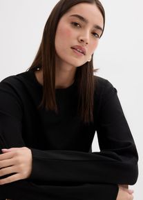 bonprix Női Hossz&uacute; ujj&uacute; p&oacute;l&oacute; Punto di Roma anyagb&oacute;l, fekete, 48/50