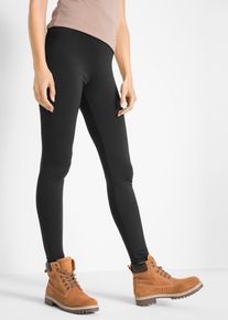 bonprix Legginsy termiczne z wygodnym paskiem, czarny, 32/34
