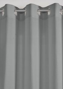 bonprix Vorhang in Leinen-Optik mit recyceltem Polyester (1er Pack), grau