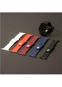 Evelatus Apple Watch 38/40/41mm Silicone Loop (41 mm, 38 mm, 40 mm, silicone loop), Uhrenarmband, Weiss