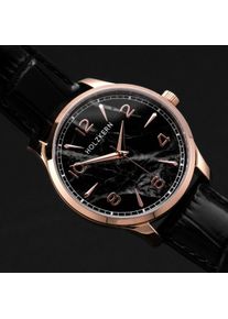 Holzkern Holzuhr Primetime (Marmor/Ros&eacute;), Herren, Naturholz