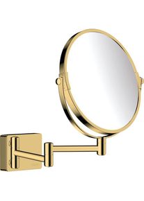 Hansgrohe AddStoris Rasierspiegel 41791990 Vergr&ouml;&szlig;erung 1-fach und 3-fach, Wandmontage, polished gold optic