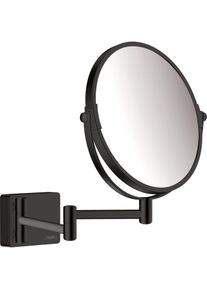 Hansgrohe AddStoris Rasierspiegel 41791670 1- und 3- fach Vergr&ouml;&szlig;erung, Wandmontage, schwarz matt