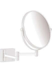Hansgrohe AddStoris Rasierspiegel 41791700 Vergr&ouml;&szlig;erung 1-fach, 3-fach, Wandmontage, wei&szlig; matt