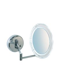 Bravat Floriana Kosmetikspiegel 413810 5x Vergr&ouml;&szlig;erung, chrom, LED-Beleuchtung, wiederaufladbar