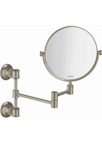 Hansgrohe Axor Montreux Rasierspiegel 42090820 Vergr&ouml;sserung 1-fach, schwenkbar, neigbar, Wandmontage, brushed nickel