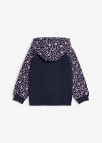 Sweat zipp&eacute; &agrave; capuche 100% coton - bleu - taille 110 - 100% coton - bonprix