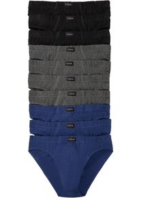 Lot de 10 slips coton - noir - taille 5 (M) avec coton - bonprix