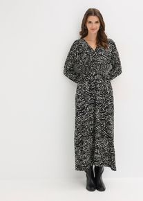 Robe longue 100% viscose - noir - taille 42 - bonprix