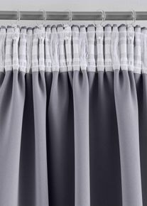 Rideau obscurcissant (1 pce) nombreuses tailles - gris - taille 145x130 cm - bonprix