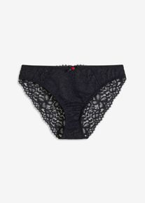 bonprix Femei Chilot cu dantelă, negru, 52/54