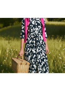 Tchibo - Wzorzysta sukienka koszulowa - dla pań - rozmiar 36 - kolor: biały/czarny