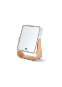 Tchibo - Lusterko kosmetyczne z podświetleniem LED - kolor: brązowy