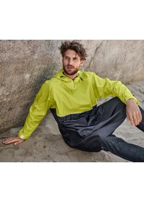 Tchibo - Ponczo przeciwdeszczowe z rękawami - unisex - rozmiar S/M - kolor: niebieski/ż&oacute;łty