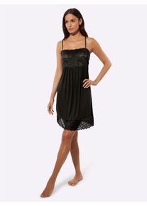 w&auml;schepur Dames Nachthemd in zwart ,maat 36/38, Witt, 95% Modal, 5% Elastan