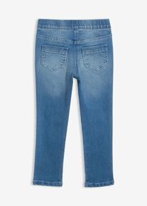 bonprix Jegginsy mid waist z dodatkiem elastanu i wygodną talią, niebieski, 110