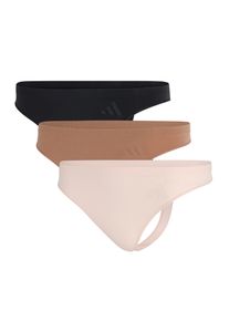Tanga adidas Sportswear "Sport Active Seamless - Packaged Panties", Damen, Gr. XS, 900, schwarz, beige, braun, Single Jersey, Obermaterial: 87% Polyamid, 13% Elasthan, k&ouml;rpernah, Unterhosen Tanga, nahtlos, elastisch, weich, bequem, Multipack