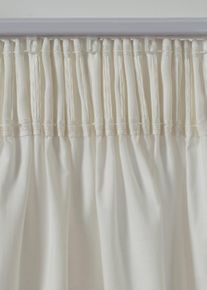 bonprix Zasłona z bawełny organicznej z obrzeżem z haftem (1 szt.), biały, Wys./szer. 175/110 cm