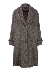 Peter Hahn - Mantel mit Reverskragen, braun, Gr. 38, Wolle