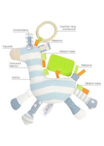 Dolce Toys, Babyrassel, Aktivit&auml;t h&auml;ngendes Zebra