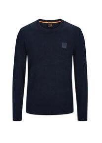Duże Rozmiary - BOSS Orange - Lekki sweter z domieszką kaszmiru i logo. - 5XL